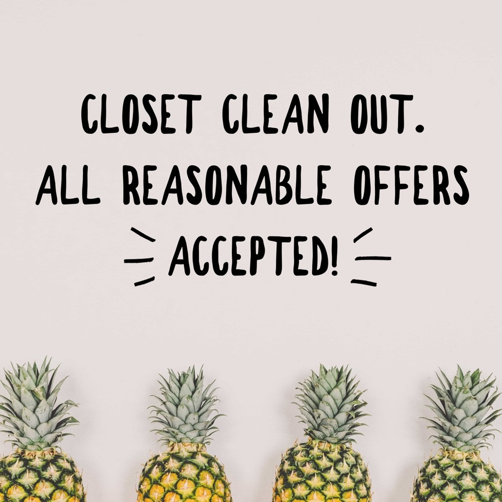 Accepting all reasonable offers!